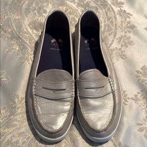 Cole Haan Women's Metallic Silver Flats